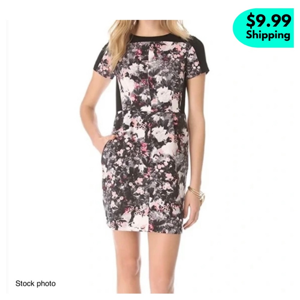 CLUB MONACO “Willa” Sheath Dress Brooklyn Botanical Garden Floral Print, 12